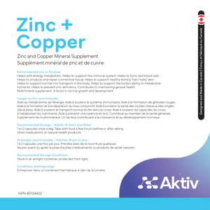 Zinc + Copper