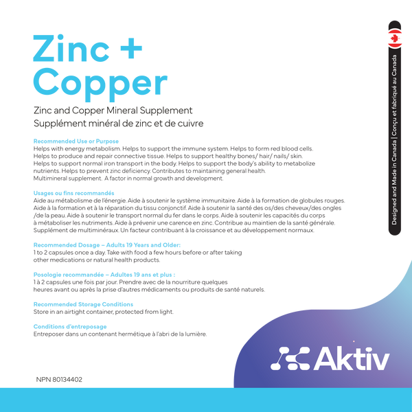 Zinc + Copper